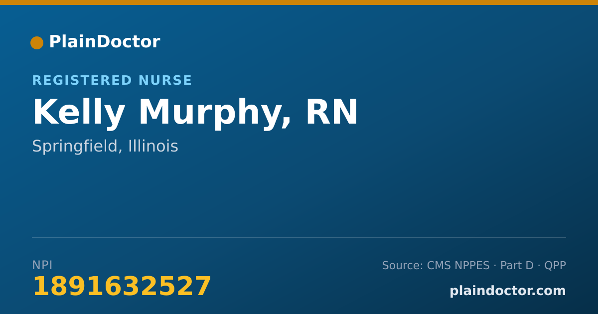 Shareable card for Kelly Murphy, RN - Registered Nurse, Springfield, IL