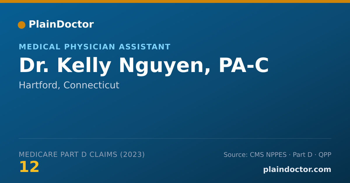 Shareable card for Kelly Nguyen, PA-C - Medical Physician Assistant, Hartford, CT