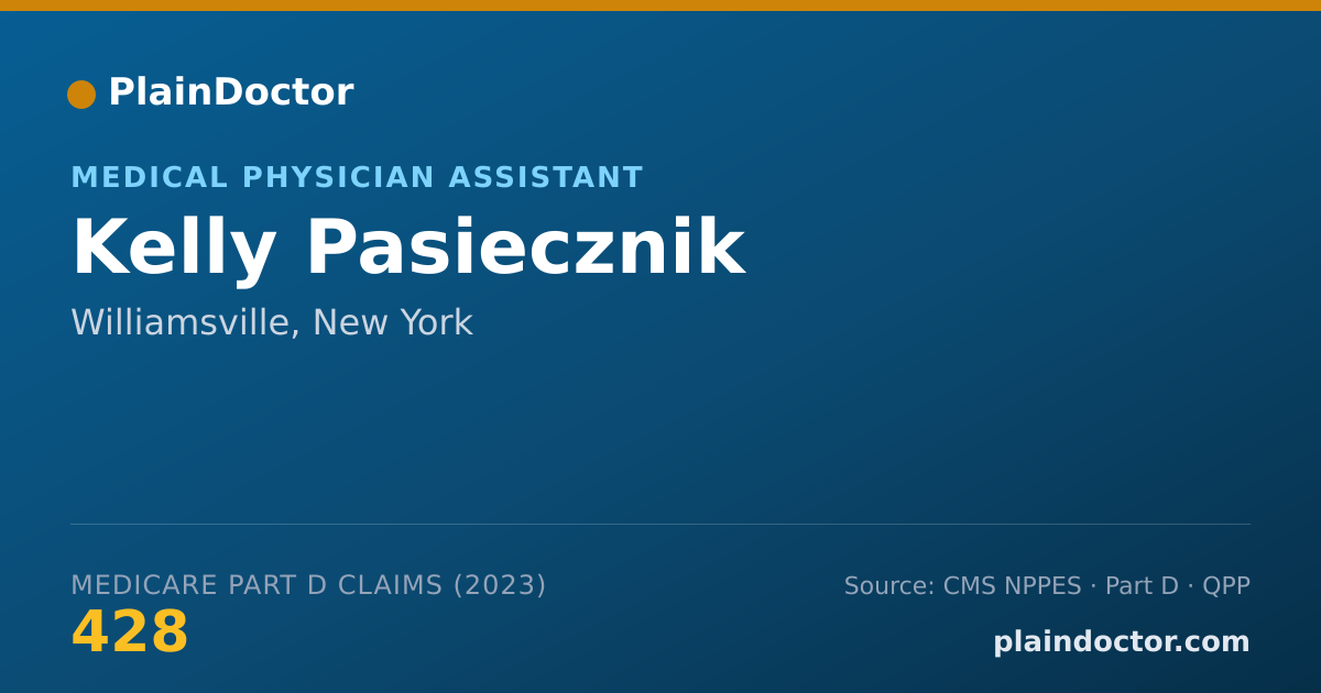 Shareable card for Kelly Pasiecznik - Medical Physician Assistant, Williamsville, NY