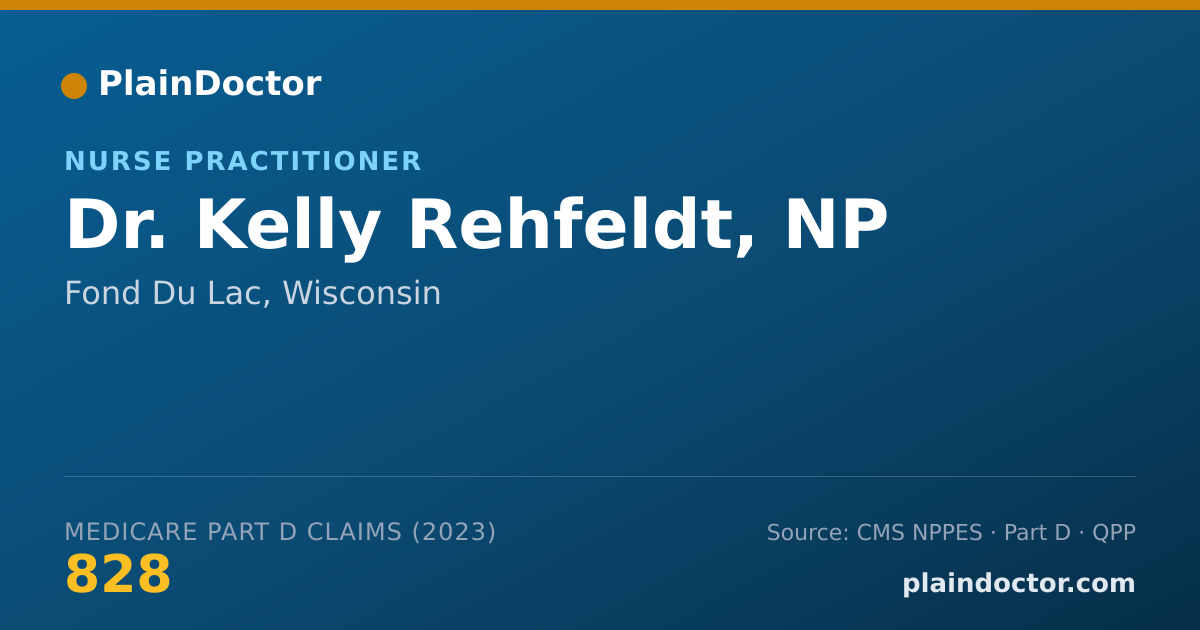 Shareable card for Kelly Rehfeldt, NP - Nurse Practitioner, Fond Du Lac, WI