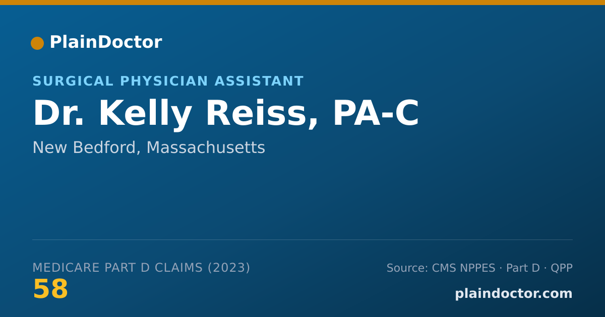 Shareable card for Kelly Reiss, PA-C - Surgical Physician Assistant, New Bedford, MA