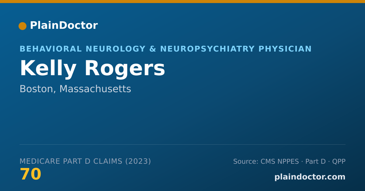 Shareable card for Kelly Rogers - Behavioral Neurology & Neuropsychiatry Physician, Boston, MA