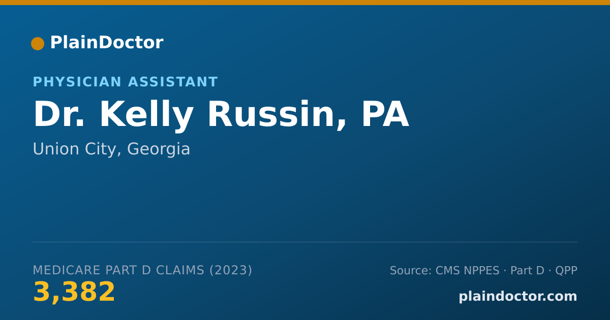 Shareable card for Kelly Russin, PA - Physician Assistant, Union City, GA