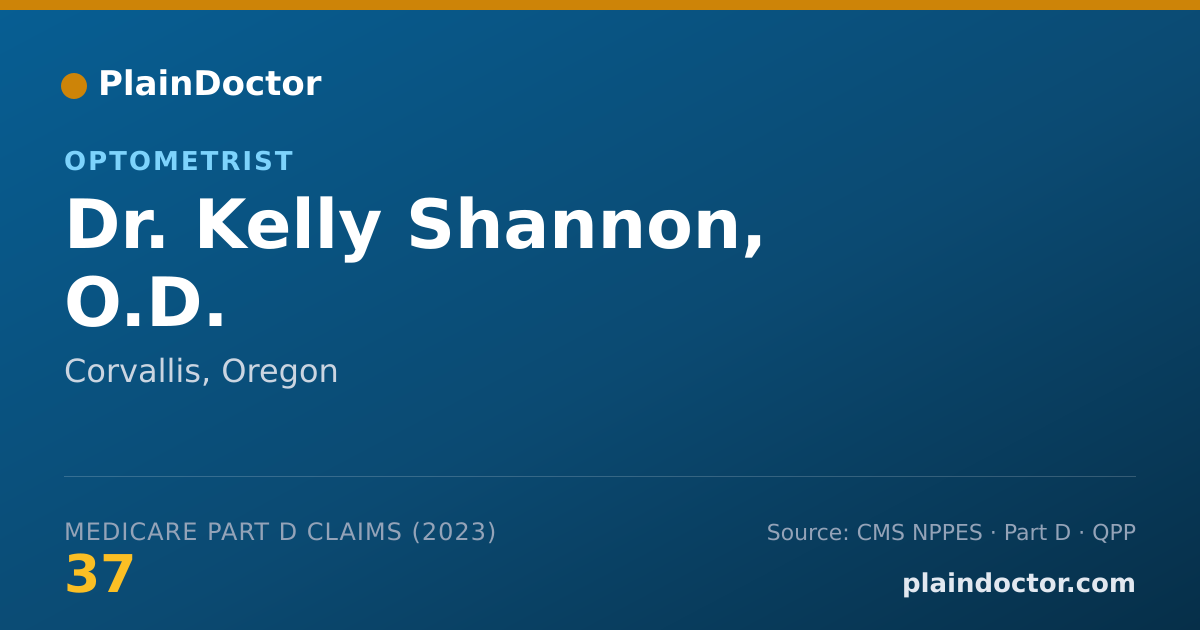 Shareable card for Kelly Shannon, O.D. - Optometrist, Corvallis, OR