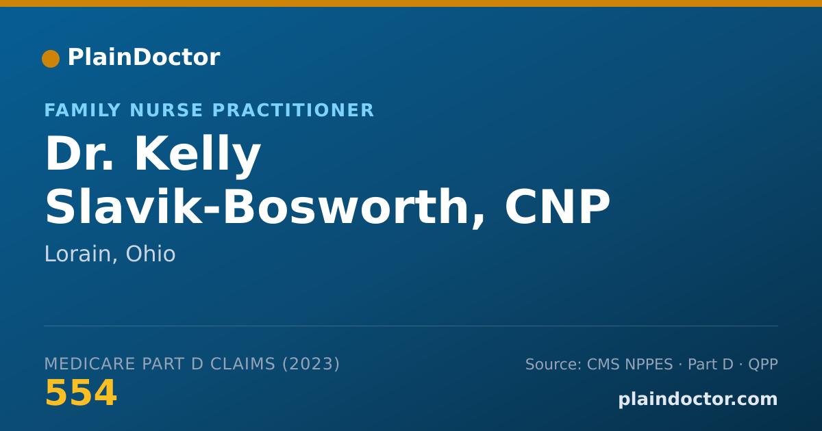 Shareable card for Kelly Slavik-Bosworth, CNP - Family Nurse Practitioner, Lorain, OH