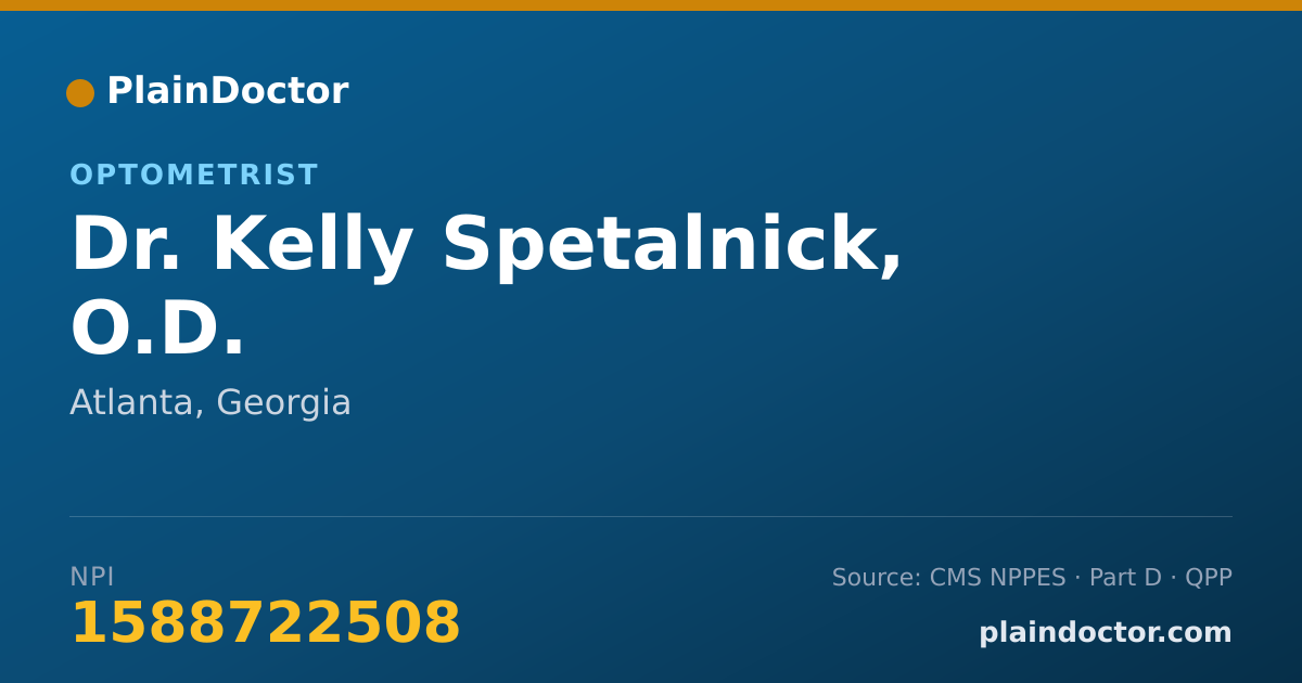 Shareable card for Kelly Spetalnick, O.D. - Optometrist, Atlanta, GA