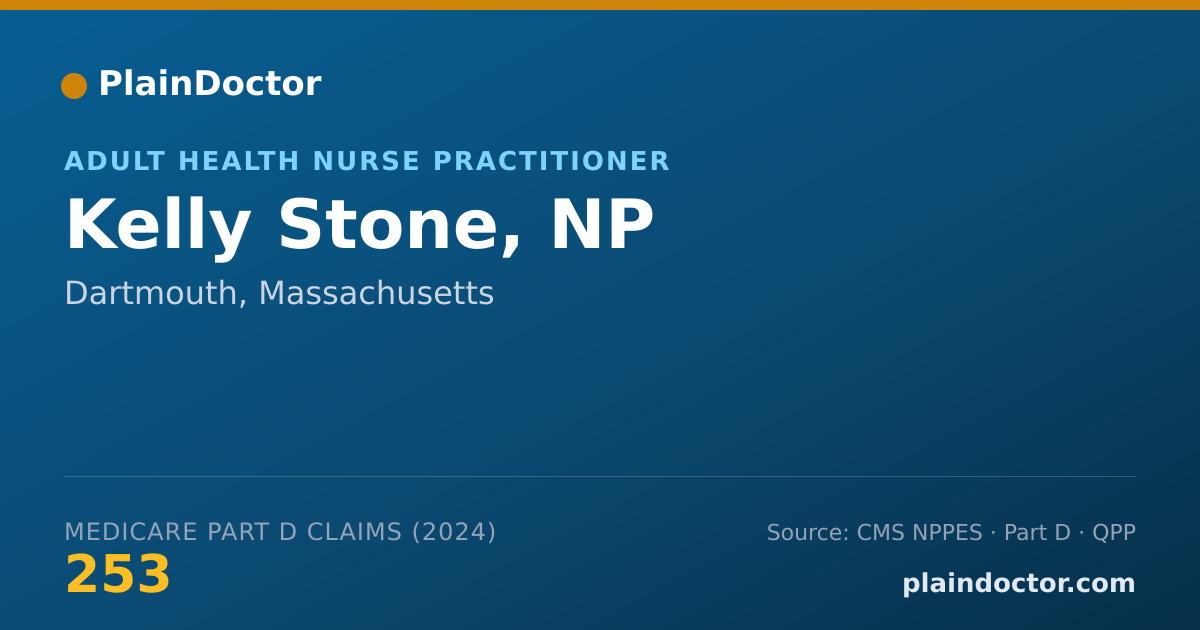 Shareable card for Kelly Stone, NP - Adult Health Nurse Practitioner, Dartmouth, MA