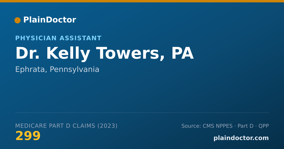 Shareable card for Kelly Towers, PA - Physician Assistant, Ephrata, PA