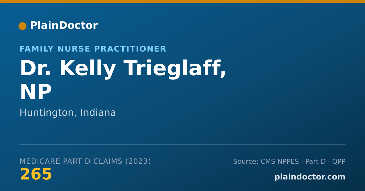 Shareable card for Kelly Trieglaff, NP - Family Nurse Practitioner, Huntington, IN