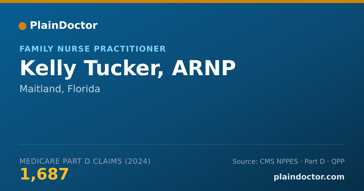 Shareable card for Kelly Tucker, ARNP - Family Nurse Practitioner, Maitland, FL