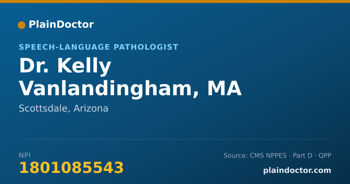 Shareable card for Kelly Vanlandingham, MA CCC-SLP - Speech-Language Pathologist, Scottsdale, AZ