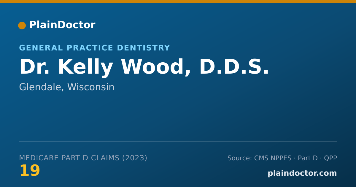 Shareable card for Kelly Wood, D.D.S. - General Practice Dentistry, Glendale, WI