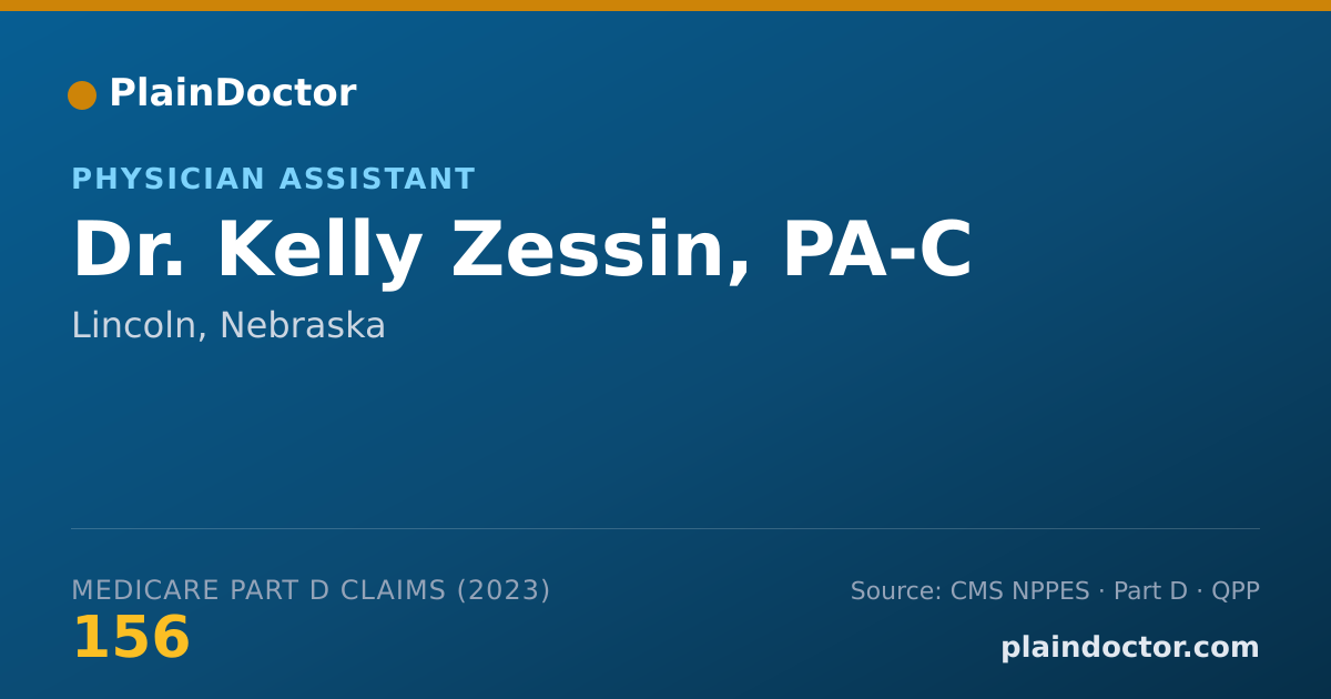 Shareable card for Kelly Zessin, PA-C - Physician Assistant, Lincoln, NE