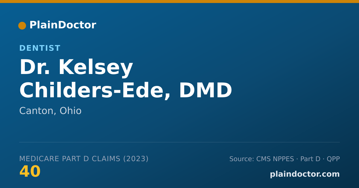 Shareable card for Kelsey Childers-Ede, DMD - Dentist, Canton, OH