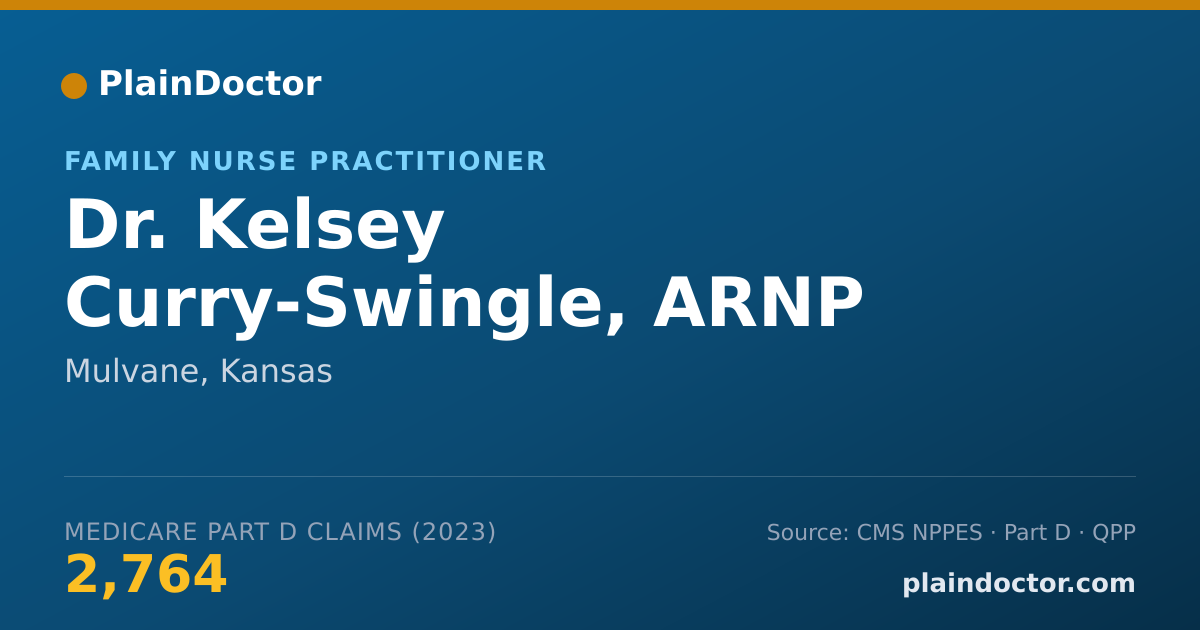 Shareable card for Kelsey Curry-Swingle, ARNP - Family Nurse Practitioner, Mulvane, KS