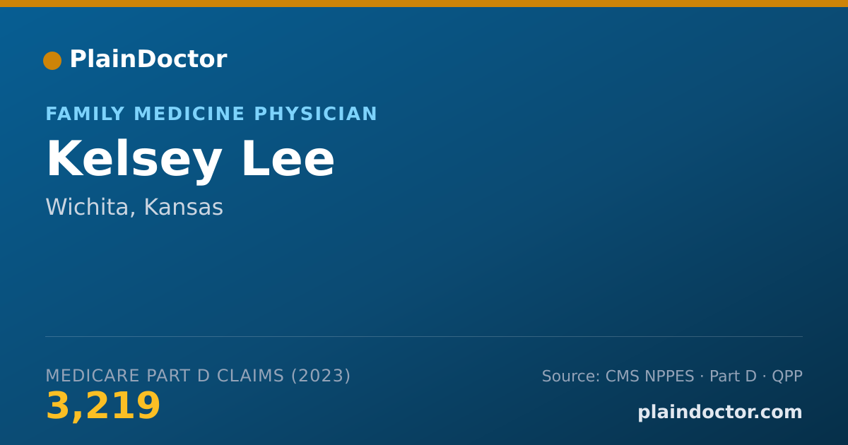 Shareable card for Kelsey Lee - Family Medicine Physician, Wichita, KS