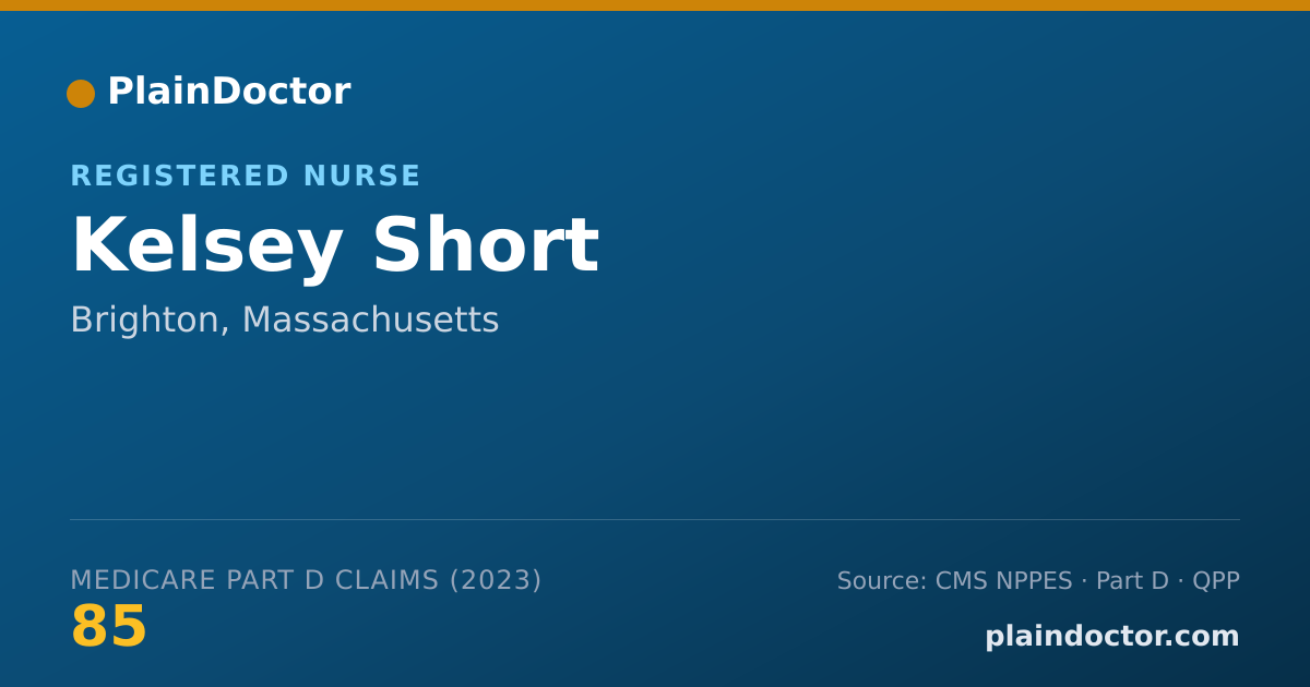 Shareable card for Kelsey Short - Registered Nurse, Brighton, MA