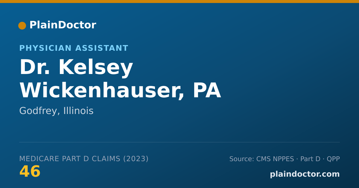 Shareable card for Kelsey Wickenhauser, PA - Physician Assistant, Godfrey, IL