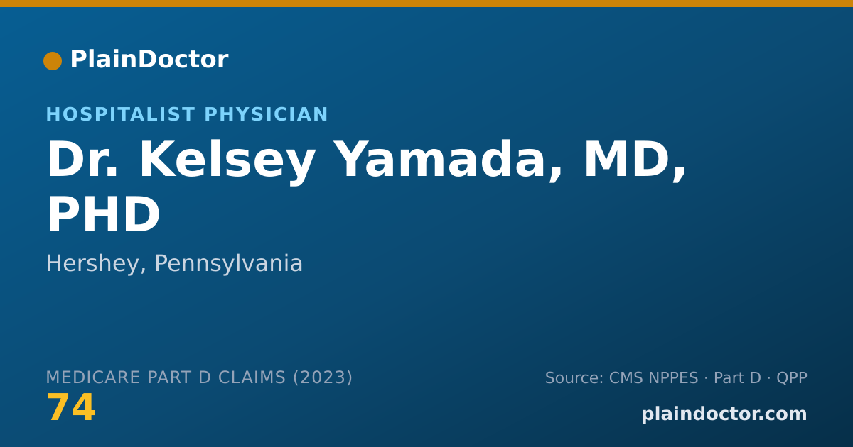 Shareable card for Kelsey Yamada, MD, PHD - Hospitalist Physician, Hershey, PA