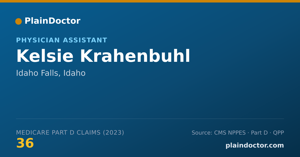 Shareable card for Kelsie Krahenbuhl - Physician Assistant, Idaho Falls, ID