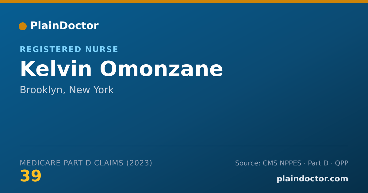 Shareable card for Kelvin Omonzane - Registered Nurse, Brooklyn, NY