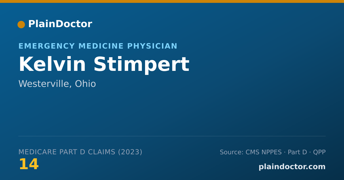 Shareable card for Kelvin Stimpert - Emergency Medicine Physician, Westerville, OH