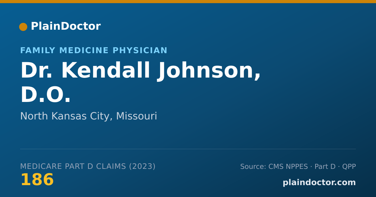 Shareable card for Kendall Johnson, D.O. - Family Medicine Physician, North Kansas City, MO