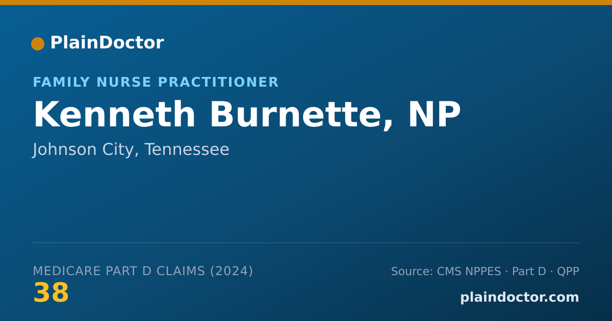 Shareable card for Kenneth Burnette, NP - Family Nurse Practitioner, Johnson City, TN