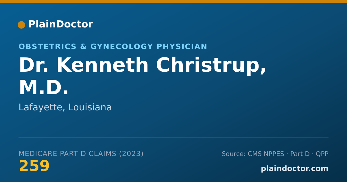 Shareable card for Kenneth Christrup, M.D. - Obstetrics & Gynecology Physician, Lafayette, LA