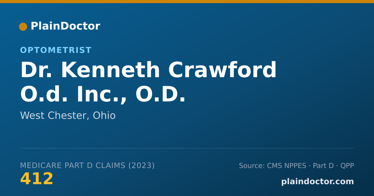 Shareable card for Kenneth Crawford O.d. Inc., O.D. - Optometrist, West Chester, OH
