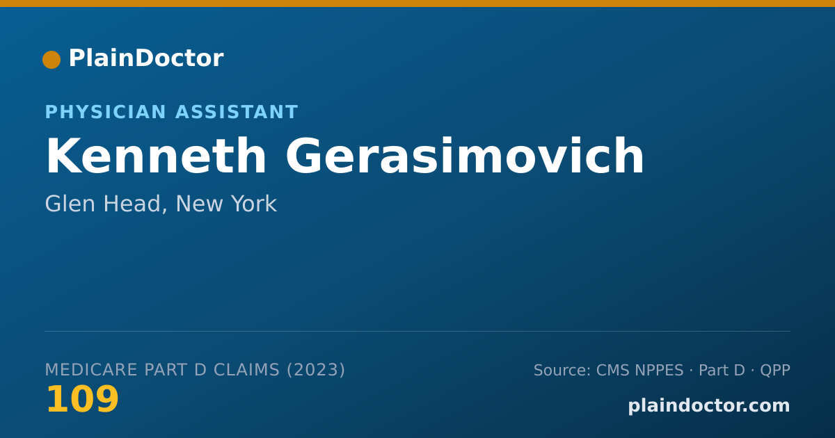 Shareable card for Kenneth Gerasimovich - Physician Assistant, Glen Head, NY