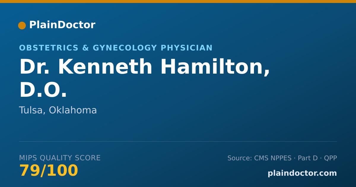 Shareable card for Kenneth Hamilton, D.O. - Obstetrics & Gynecology Physician, Tulsa, OK