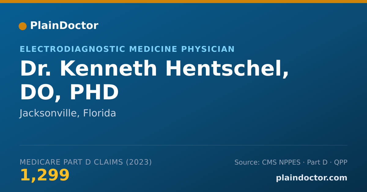 Shareable card for Kenneth Hentschel, DO, PHD - Electrodiagnostic Medicine Physician, Jacksonville, FL