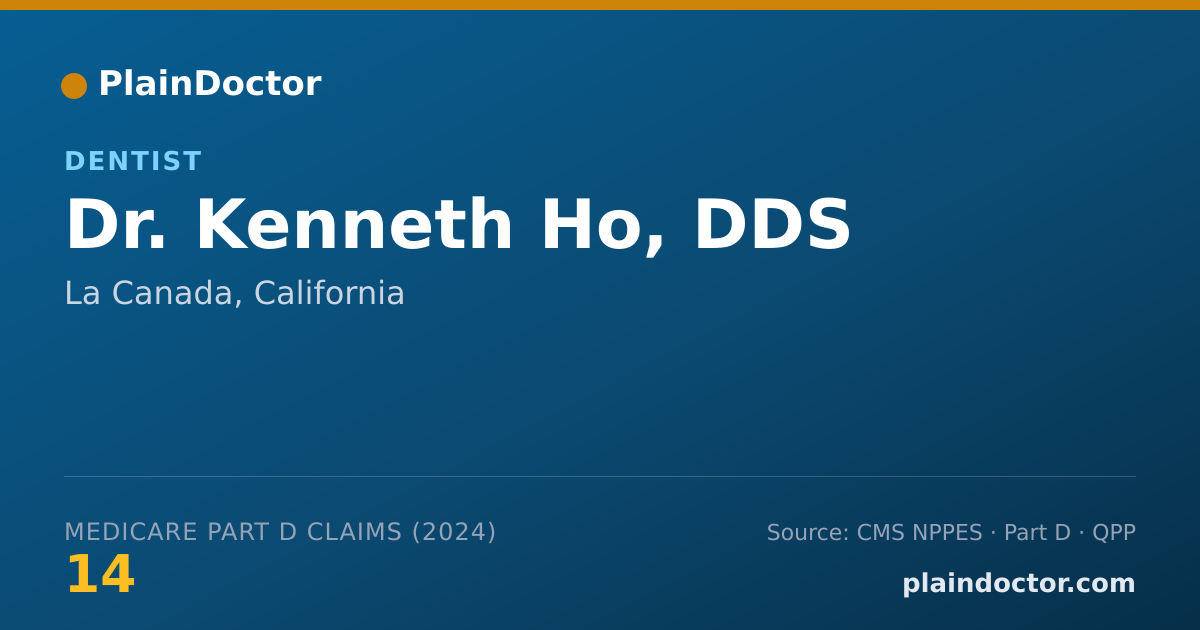 Shareable card for Kenneth Ho, DDS - Dentist, La Canada, CA