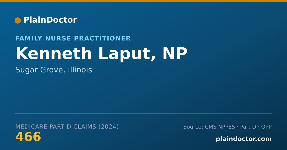 Shareable card for Kenneth Laput, NP - Family Nurse Practitioner, Sugar Grove, IL