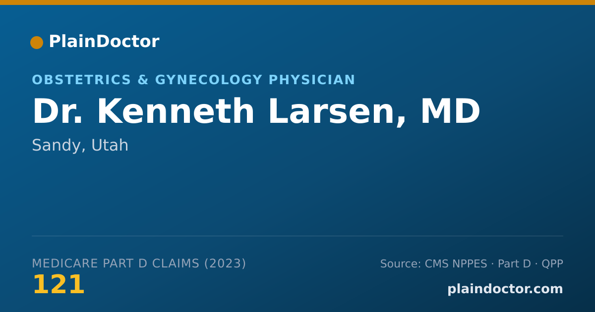 Shareable card for Kenneth Larsen, MD - Obstetrics & Gynecology Physician, Sandy, UT