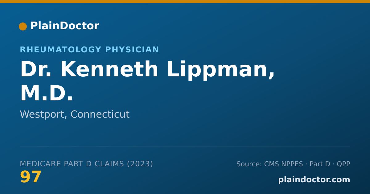 Shareable card for Kenneth Lippman, M.D. - Rheumatology Physician, Westport, CT