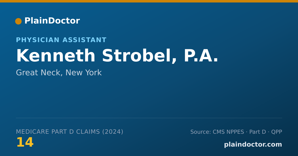 Shareable card for Kenneth Strobel, P.A. - Physician Assistant, Great Neck, NY