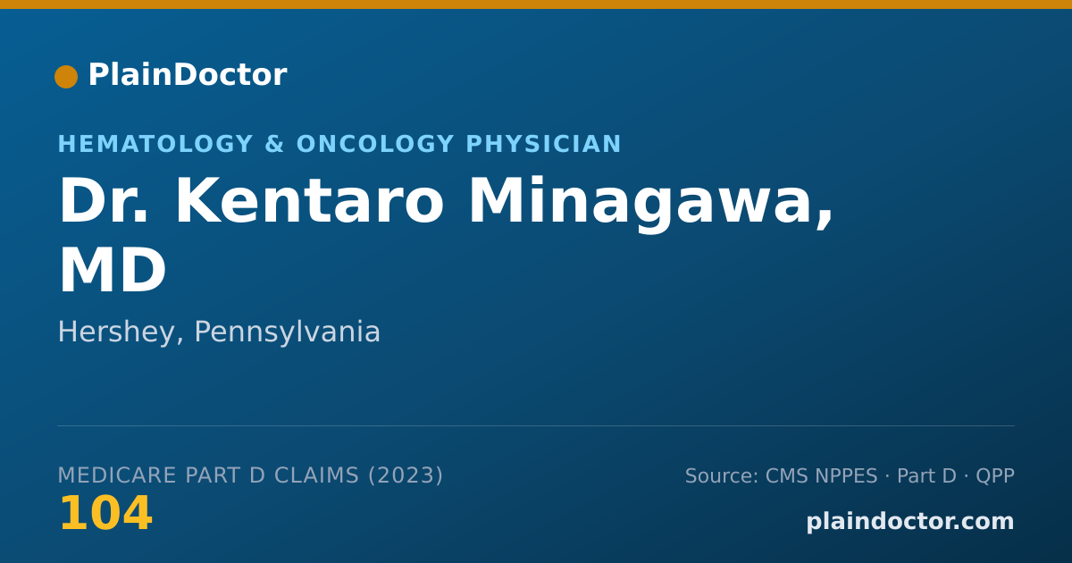 Shareable card for Kentaro Minagawa, MD - Hematology & Oncology Physician, Hershey, PA