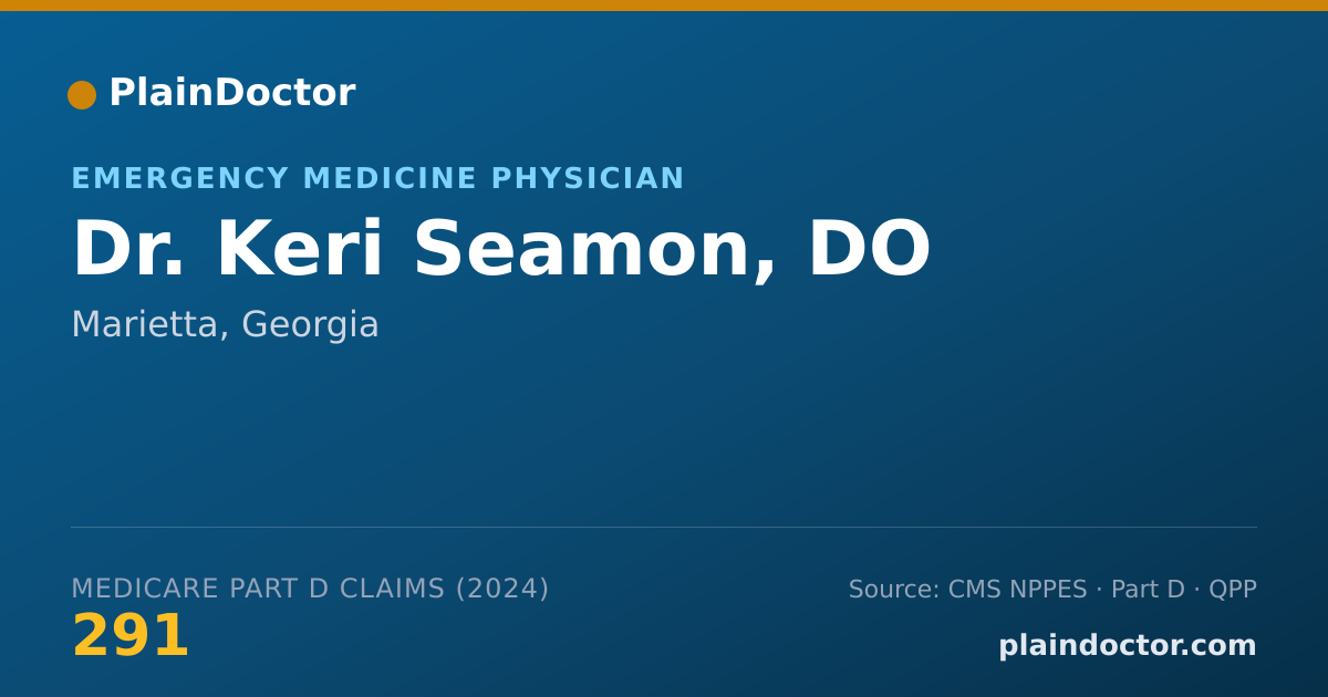 Shareable card for Keri Seamon, DO - Emergency Medicine Physician, Marietta, GA