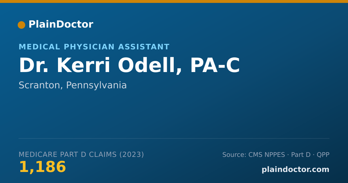 Shareable card for Kerri Odell, PA-C - Medical Physician Assistant, Scranton, PA
