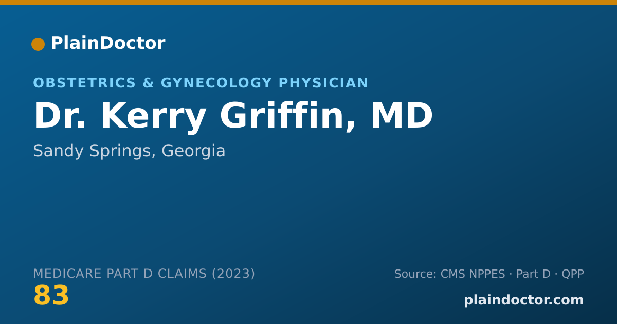 Shareable card for Kerry Griffin, MD - Obstetrics & Gynecology Physician, Sandy Springs, GA