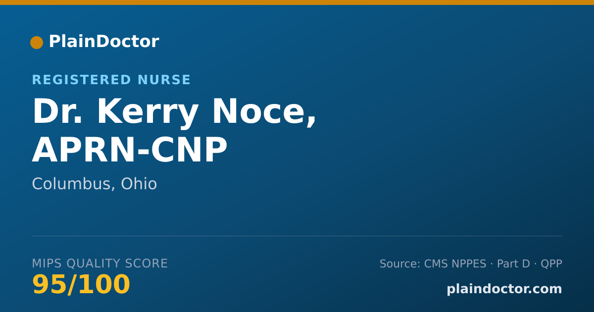 Shareable card for Kerry Noce, APRN-CNP - Registered Nurse, Columbus, OH