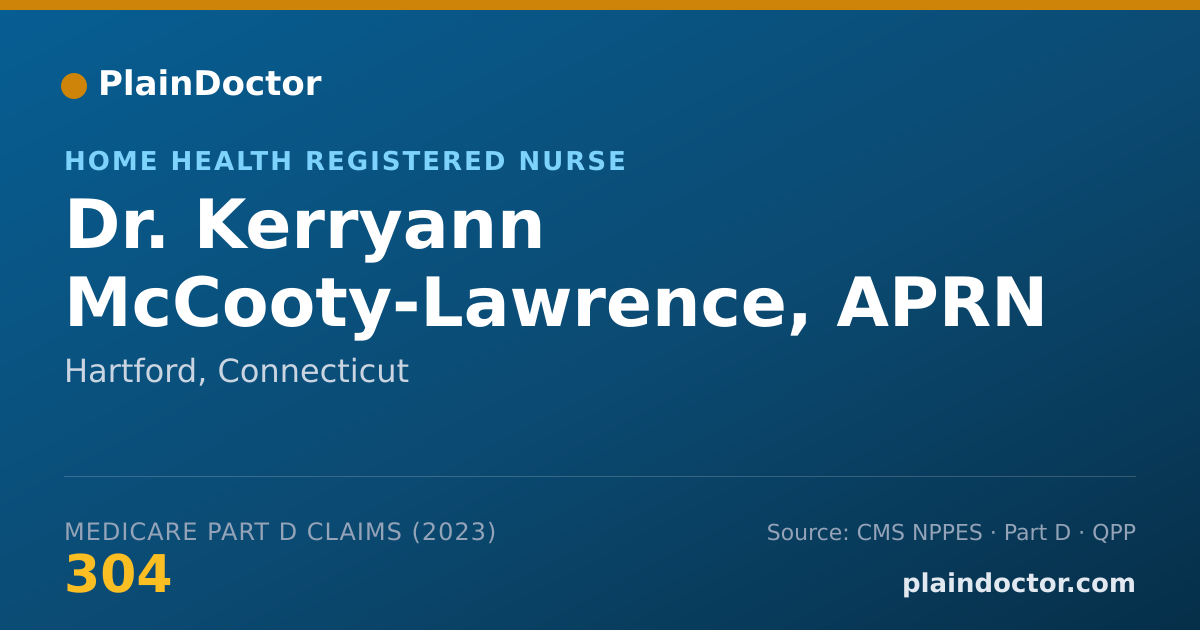 Shareable card for Kerryann McCooty-Lawrence, APRN - Home Health Registered Nurse, Hartford, CT