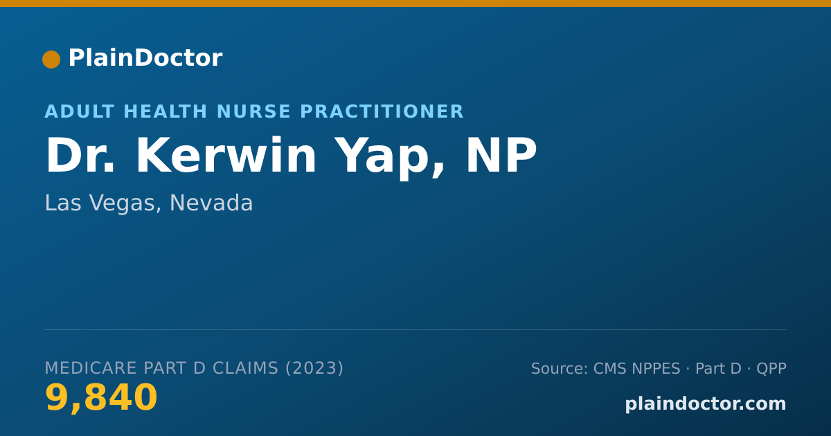 Shareable card for Kerwin Yap, NP - Adult Health Nurse Practitioner, Las Vegas, NV