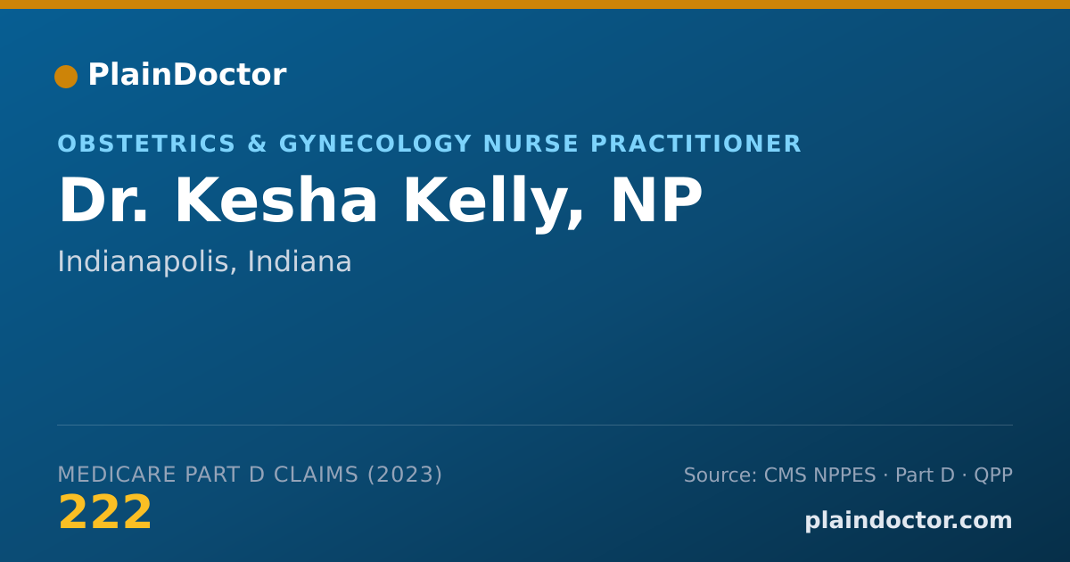 Shareable card for Kesha Kelly, NP - Obstetrics & Gynecology Nurse Practitioner, Indianapolis, IN