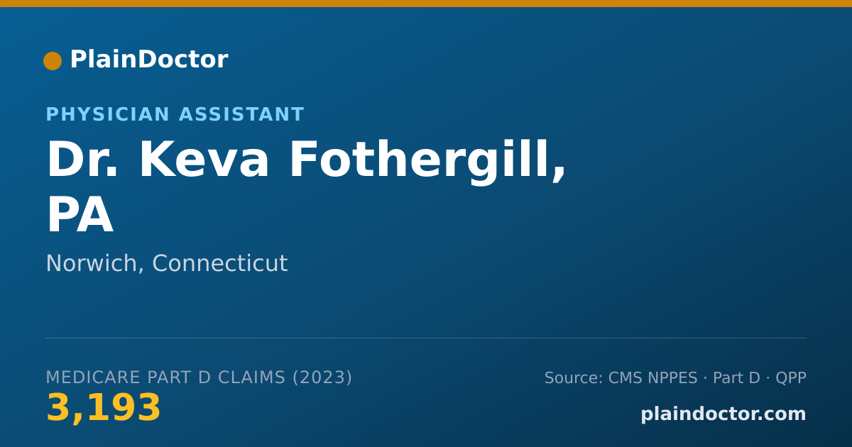 Shareable card for Keva Fothergill, PA - Physician Assistant, Norwich, CT
