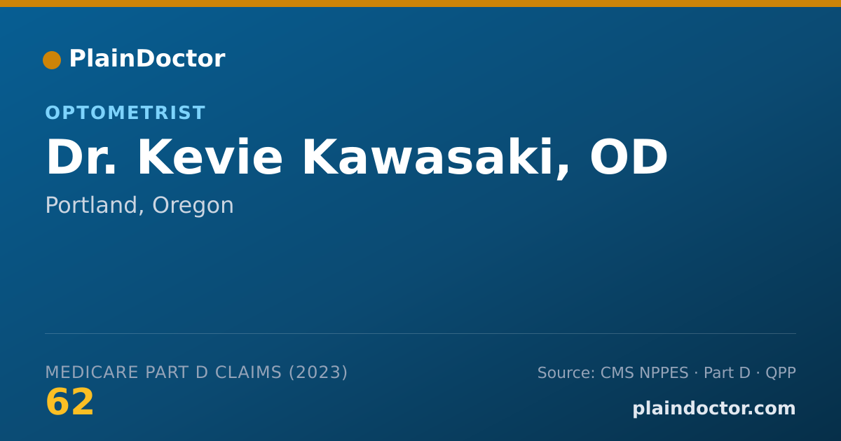Shareable card for Kevie Kawasaki, OD - Optometrist, Portland, OR