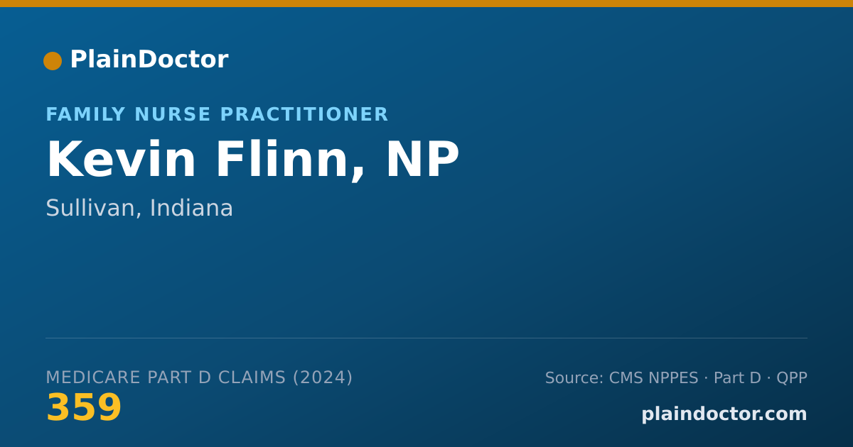 Shareable card for Kevin Flinn, NP - Family Nurse Practitioner, Sullivan, IN