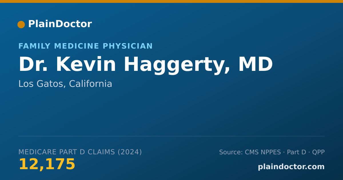 Shareable card for Kevin Haggerty, MD - Family Medicine Physician, Los Gatos, CA